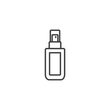 Spray bottle icon vector on white background Stock Illustration