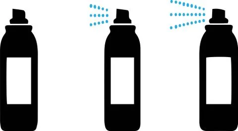 Spray bottle icon on white background Stock Illustration