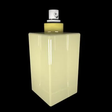 Spray bottle over black background Иллюстрация