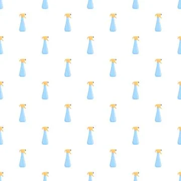 Spray bottle pattern creating cleaning and hygiene background Stock Illustration