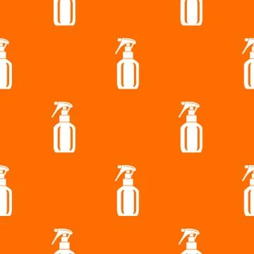 Spray bottle pattern orange Stock Illustration
