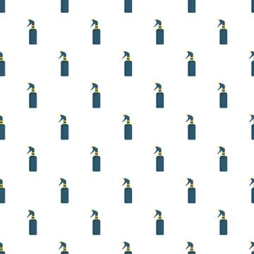 Spray bottle pattern seamless vector Stock Illustration