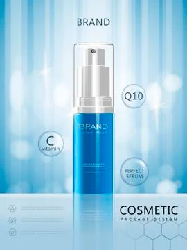 Spray bottle poster design Stock Illustration