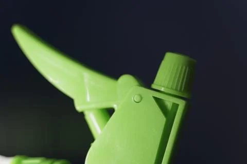 Spray bottle with sanitiser 库存照片
