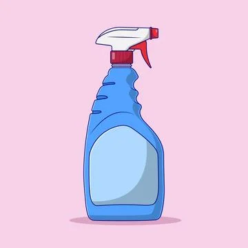 Spray Bottle Vector Icon Illustration with Outline for Design Element, Clip.. Stock Illustration