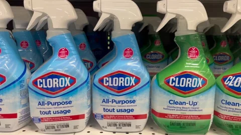 Spray bottles of Clorox cleaner Stock-Footage 244565376
