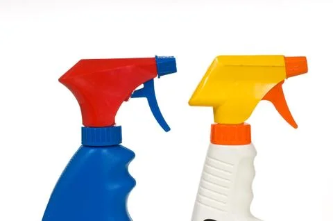 Spray bottles Stock Photos