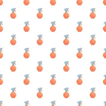 Spray bottles repeating pattern illustration background design Stock Illustration
