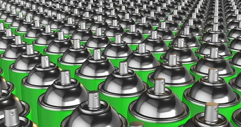 Spray can aerial view Video stock 89066687