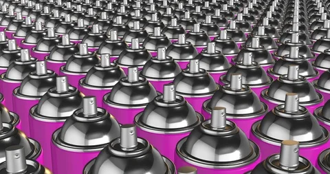 Spray can aerial view Stock Footage 89068813