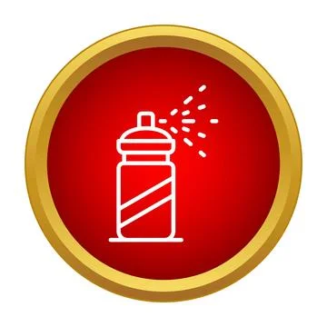 Spray can aerosol art tool painting symbol Stock Illustration