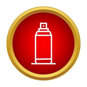 Spray can icon presenting hygiene and personal care Stock Illustration