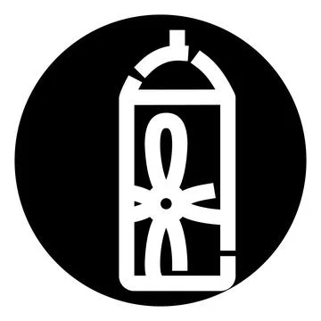 Spray can icon symbolizing creative urban street art Stock Illustration