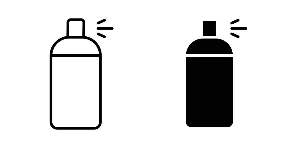 Spray can icon vector, symbol, logo illustrations Stock Illustration