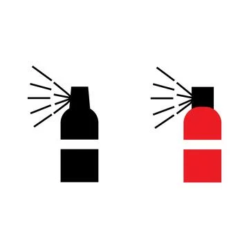 Spray can icons Stock Illustration