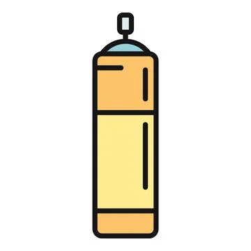 Spray can vector icon illustrating aerosol paint art Stock Illustration