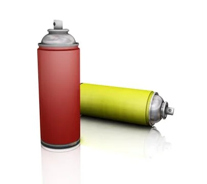 Spray cans Stock Illustration