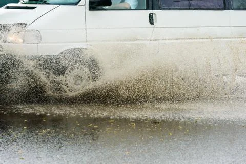 Spray from the car Фото