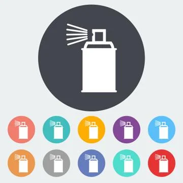 Spray with chemicals. Stock Illustration