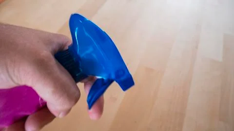 The spray to clean left Stock Photos
