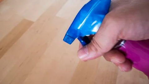 The spray to clean Stock Photos