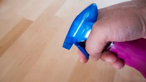 The spray to clean right Stock Photos