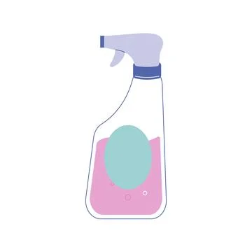 Spray cleaner, icon, logo linear vector illustration Stock Illustration