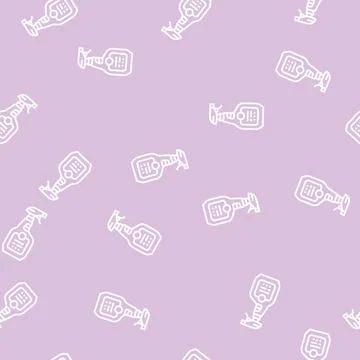 Spray for cleaning window line seamless pattern Stock Illustration