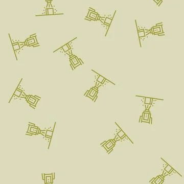 Spray coating application materials engineering line seamless pattern Stockillustratie