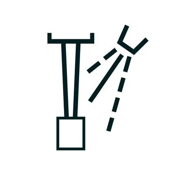 Spray cooling symbol Stock Illustration