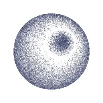 Spray Dot Grain Stippled Dotted Noise Circular Element. Dirty Dust Sand 스톡 일러스트