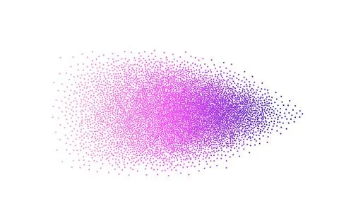 Spray Dot Grain Stippled Dotted Noise Star Element. Dirty Dust Sand Splattered Stock Illustration