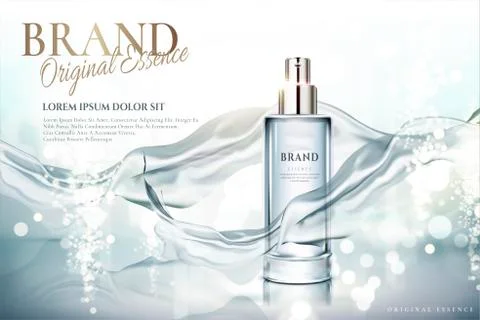 Spray essence ads Illustrazione stock