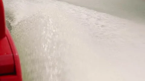 Spray from a fast boat Stock Footage 158794240