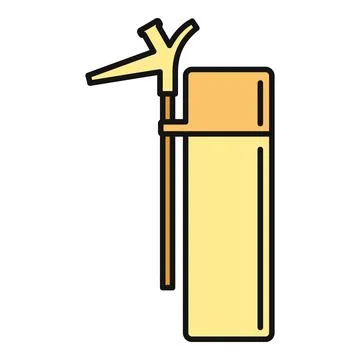 Spray foam can for insulation and construction work Stock Illustration