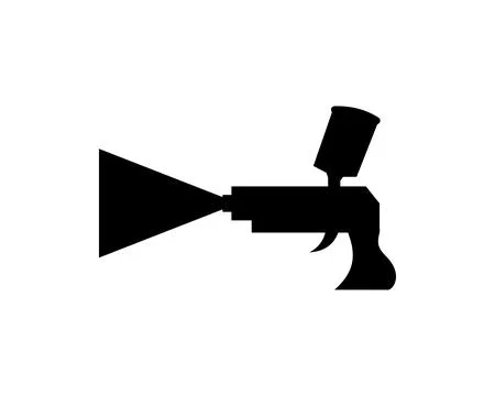 Spray Gun Icon Vector Logo Template Illustration Design Ilustração Stock