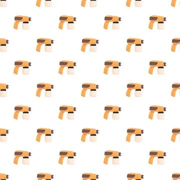 Spray gun paint tool seamless pattern background 스톡 일러스트