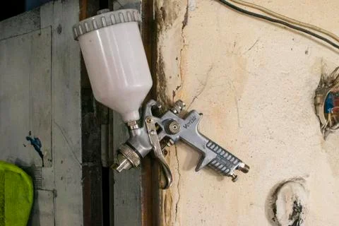 Spray gun Stockfoto's
