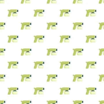 Spray gun tool repeating pattern on white background Stockillustratie