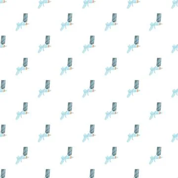 Spray gun tool repeating pattern on white background Stock Illustration