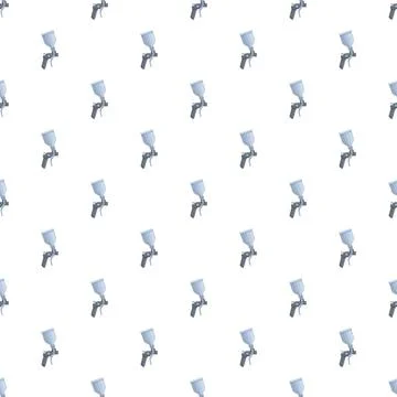 Spray gun tools creating seamless painting equipment pattern イラスト素材