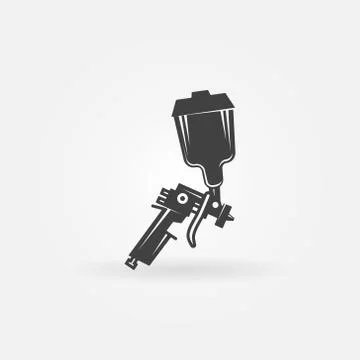Spray gun vector icon Stock Illustration