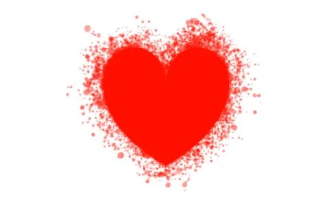 Spray Heart Stock Illustration