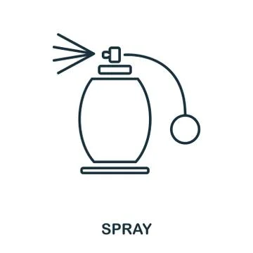 Spray icon. Flat style icon design. UI. Illustration of spray icon. Pictogram Stock Illustration