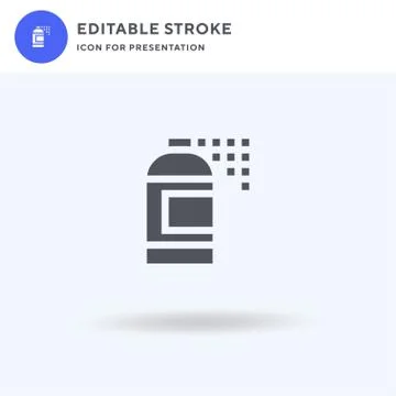 Spray icon vector, filled flat sign, solid pictogram isolated on white, logo  Stock Illustration