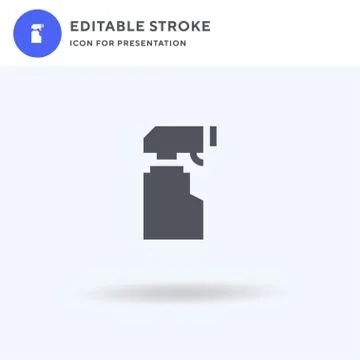 Spray icon vector, filled flat sign, solid pictogram isolated on white, logo Stock Illustration