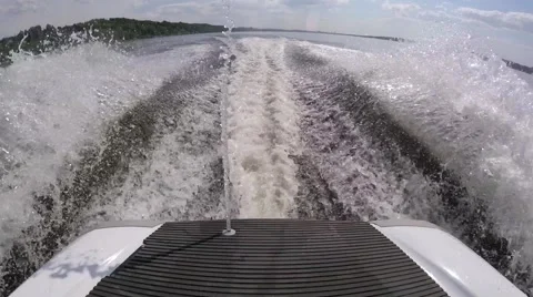 Spray from the jet ski Stock Footage 67042766