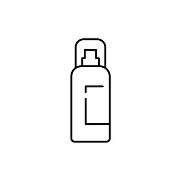 Spray line icon on the background. Stock Illustration