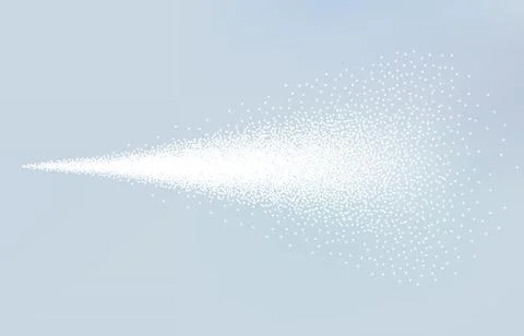 Spray mist atomizer. Vector cosmetic dust effect air splash isolated. Spray Stock Illustration