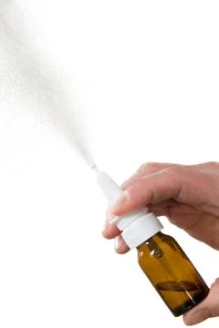 Spray for a nose Stock-Fotos